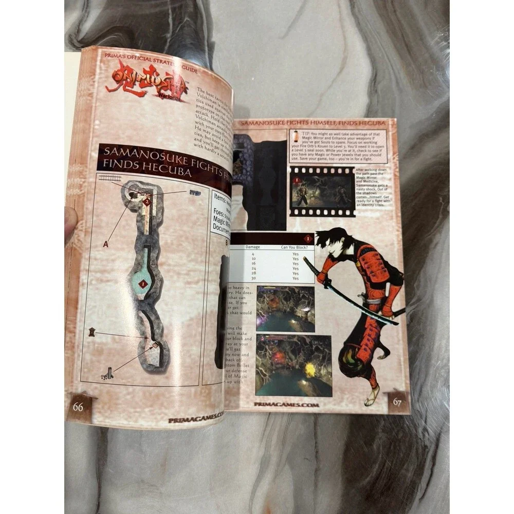 Onimusha: Warlords Official Strategy Guide Ps1 Capcom Secrets Section!